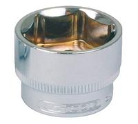 KS Tools 918.1516 - Douille 6 pans 1/4" - 5/16" - Gamme CHROMEplus - Pour une utilisation manuelle- En Chrome Vanadium - Finition chromée