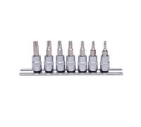 KS Tools Jeu de douilles 1/4" CHROMEplus Torx 7 pièces T10-T40 918.1558