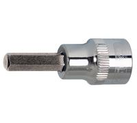 KS TOOLS Douille à embout 1/2" CHROMEplus six pans creux court 6 mm - 918.1606