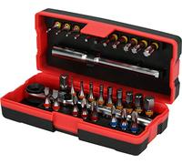 KS Tools 918.3015 jeu d'embouts 1/4", 31 pces | Coffret de 28 embouts de vissage 1/4'' à code couleur TORSIONpower®, 31 pièces, outillage professionnel, chrome vanadium