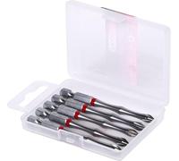 KS Tools 918.3156 - Boîte de 5 Embouts de Vissage à Code Couleur TORSIONpower®, L. 75 mm - 1/4'' - PHILLIPS®, PH2