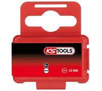 KS Tools 918.3306 - Boîte de 5 Embouts de Vissage à Code Couleur TORSIONpower®, L. 25 mm - 1/4'' - Fente, 3 mm
