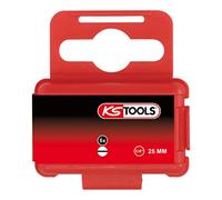 KS Tools 918.3321 - Boîte de 5 Embouts de Vissage à Code Couleur TORSIONpower®, L. 25 mm - 1/4'' - Fente, 6 mm
