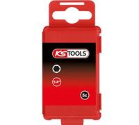 KS Tools Embouts de vissage 918.3451 – Boîte de 5 TORSIONpower 75 mm 1/4'' 6 pans 3 mm