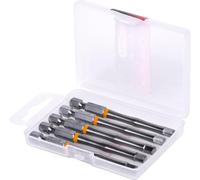 KS Tools 918.3461 Boite de 5 embouts à code couleur TORSIONpower | Boite de 5 embouts à code couleur TORSIONpower®, L. 75 mm - 1/4'' - 6 pans, 5 mm, chrome vanadium