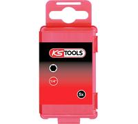 KS Tools 918.3466 Embout 6 pans 6 mm Acier spécial nickelé E 6.3 5 pc(s)