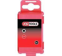 Boite de 5 embouts de vissage à code couleur TORSIONpower®, L. 75 mm - 1/4'' - TORX®, T40 KS TOOLS - 918.3581