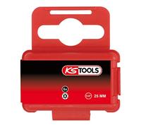 KS Tools 918.3621 - Boîte de 5 Embouts de Vissage à Code Couleur TORSIONpower®, L. 25 mm - 1/4'' - TORX® percé, T25