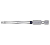 KS Tools 918.3651 - Boîte de 5 Embouts de Vissage à Code Couleur TORSIONpower®, L. 75 mm - 1/4'' - TORX® percé, T10