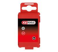 KS Tools 918.3656 - Boîte de 5 Embouts de Vissage à Code Couleur TORSIONpower®, L. 75 mm - 1/4'' - TORX® percé, T15