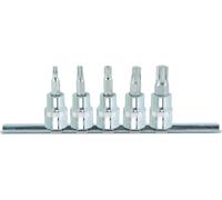 KS Tools Jeu de douilles à embouts CHROMEplus 3/8" XZN (R) vis à denture multiple M4-M10 5 pièces