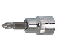 KS Tools 918.3869 - Douille tournevis 3/8", PH2 - Gamme CHROMEplus - En Chrome Vanadium - Finition chromée