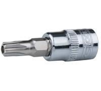 KS Tools 918.3946 - Douille tournevis 3/8" TORX percé, Longueur 50 mm, T40 - Gamme CHROMEplus - En Chrome Vanadium - Finition chromée