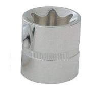 KS Tools 918.3981 - Douille 3/8" TORX E18 - Gamme CHROMEplus - En Chrome Vanadium - Finition chromée