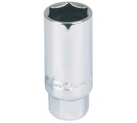 KS Tools 918.3991 - Douille à bougie 3/8" - 13/16", L.63 mm - Version longue - Gamme CHROMEplus - En Chrome Vanadium - Finition chromée