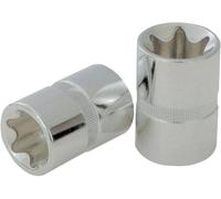 KS Tools 918.3979 - Douille 3/8" TORX E14, L.25 mm - Gamme CHROMEplus - En Chrome Vanadium - Finition chromée