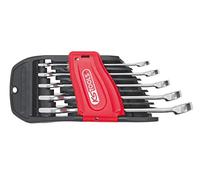 KS TOOLS - 922.0040 - Jeu de 5 clés mixtes métriques - Jeu de clé à cliquet sur support - Composé de 5 pièces de 8 à 19 mm - Angle de fourche et œil incliné à 15°