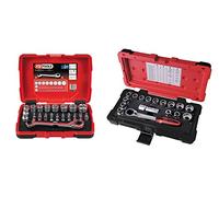 KS Tools - 922.0648 - Lot de coffret de douilles traversantes - 1/4"-3/8"-1/2" - 48 pièces -Finition satinée