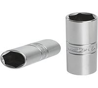 KS Tools 922.1205 - Douille bougie 1/2'', 16 mm - Version longue - Gamme ULTIMATE® - En Chrome Vanadium - Finition chromée satinée