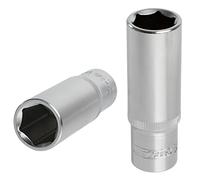 KS Tools 922.1243 - Douille longue 6 pans 1/2'' - 13mm - Gamme ULTIMATE® - En Chrome Vanadium - Finition chromée satinée