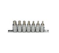 KS Tools 922.1320 Rail de 7 douilles tournevis 6 pans 55 mm - 1/2" 5-14 mm