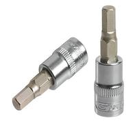 KS Tools 922.1464 - Douille tournevis 6 pans 1/4'', L.37 mm - 6 mm - Gamme ULTIMATE® - En Chrome Vanadium - Finition chromée satinée