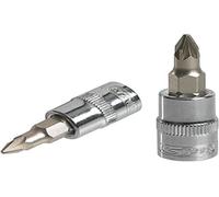 KS Tools 922.1478 - Douille tournevis POZIDRIV® 1/4'', L.37 mm - PZ2 - Gamme ULTIMATE® - En Chrome Vanadium - Finition chromée satinée