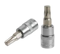 KS Tools 922.1479 - Douille tournevis TORX® 1/4'', L.37 mm - T10 - Gamme ULTIMATE® - En Chrome Vanadium - Finition chromée satinée
