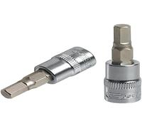 KS Tools 922.1663 - Douille tournevis 6 pans 1/2'', L.55 mm - 7 mm - Version courte - Gamme ULTIMATE® - En Chrome Vanadium - Finition chromée satinée