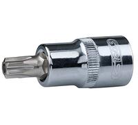 KS Tools 922.1696 - Douille tournevis TORX® percé 1/2'', L.55 mm - T40 - Gamme ULTIMATE® - En Chrome Vanadium - Finition chromée satinée