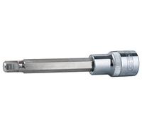 KS Tools 922.1710 - Douille tournevis 6 pans 1/2'', L.110 mm - 6 mm - Gamme ULTIMATE® - En Chrome Vanadium - Finition chromée satinée