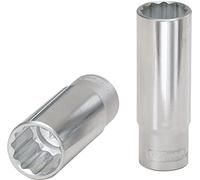 KS Tools 922.1907 - Douille 1/4'' 12 pans, 9 mm - Version longue - Gamme ULTIMATE® - En Chrome Vanadium - Finition chromée satinée