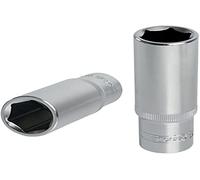 KS Tools 922.3872 - Douille longue 6 pans 3/8'' - 22mm - Gamme ULTIMATE® - En Chrome Vanadium - Finition chromée satinée