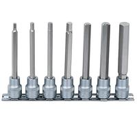 KS Tools 922.3897 Rail de 7 douilles tournevis longues 6 pans 3/8" 4-12 mm
