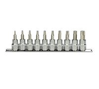 Rail de 10 douilles tournevis ULTIMATE TORX 3/8' T10 à T55 KS TOOLS - 922.3939