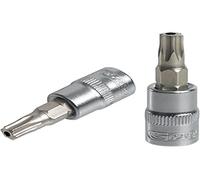 KS Tools 922.3948 - Douille tournevis TORX® percé 3/8'', L.50 mm - T50 - Gamme ULTIMATE® - En Chrome Vanadium - Finition chromée satinée