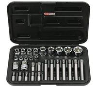 KS Tools 922.4301 Coffret de 30 pièces torx percé 1/4" - 3/8" - 1/2" - E4 - E24 - T20 - T55