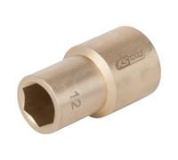 KS Tools 963.1261 - Douille 6 pans - 1/2'' - 25/32'' - Gamme BRONZEplus - Antidéflagrant - En Aluminium bronze