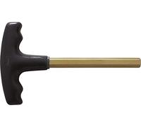 KS Tools 963.1575 - Clé mâle poignée en ''T'' - 6mm, 155mm - Gamme BRONZEplus - Antidéflagrant - Alliage Aluminium-Bronze