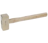 KS Tools 963.2058 - Massette - Manche Hickory - Tête 6000g, 900mm - Gamme BRONZEplus - Antidéflagrant - Alliage Aluminium-Bronze