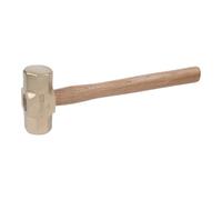 KS Tools 963.2081 - Massette octogonales - Manche Hickory - Tête 1500g, 400mm - Gamme BRONZEplus - Antidéflagrant - Alliage Aluminium-Bronze