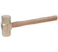 KS Tools 963.2084 - Massette octogonales - Manche Hickory - Tête 5000g, 900mm - Gamme BRONZEplus - Antidéflagrant - Alliage Aluminium-Bronze