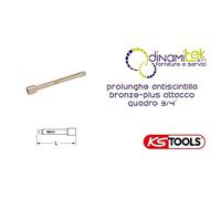 KS Tools 963.3448 - Rallonge - 3/4'', 380mm - Gamme BRONZEplus - Antidéflagrant - Alliage Aluminium-Bronze