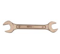 KS Tools 963.7010 - Clé à fourches - 8x10 mm, 125mm - Gamme BRONZEplus - Fourche inclinée à 15° - Antidéflagrant - Alliage Aluminium-Bronze