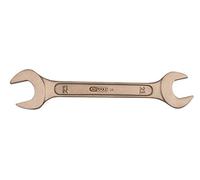KS Tools 963.7021 - Clé à fourches - 13x15 mm, 160mm - Gamme BRONZEplus - Fourche inclinée à 15° - Antidéflagrant - Alliage Aluminium-Bronze