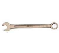 KS Tools 963.7295 - Clé mixte - 46 mm, 410mm - Gamme BRONZEplus - Fourche inclinée à 15° - Antidéflagrant - Alliage Aluminium-Bronze