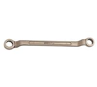 KS Tools 963.7385 - Clé polygonale contre-coudée - 12x13 mm, 195mm - Gamme BRONZEplus - Oeil coudé à 75° - Antidéflagrant - Alliage Aluminium-Bronze