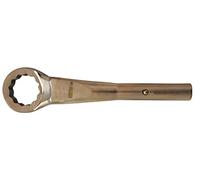 KS Tools 963.8023 - Clé à oeillet contre-coudée - 38mm, 270mm - Gamme BRONZEplus - Oeil coudé à 75° - Antidéflagrant - Alliage Aluminium-Bronze