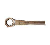 KS Tools 963.8076 - Clé à oeillet contre-coudée - 2.15/16'', 400mm - Gamme BRONZEplus - Amagnétique - Oeil coudé à 75° - Antidéflagrant - Alliage Aluminium-Bronze