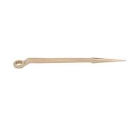 KS Tools 963.8199 - Clé à oeillet spéciale - 1.1/4'', 380mm - Gamme BRONZEplus - Oeil coudé à 75° - Antidéflagrant - Alliage Aluminium-Bronze